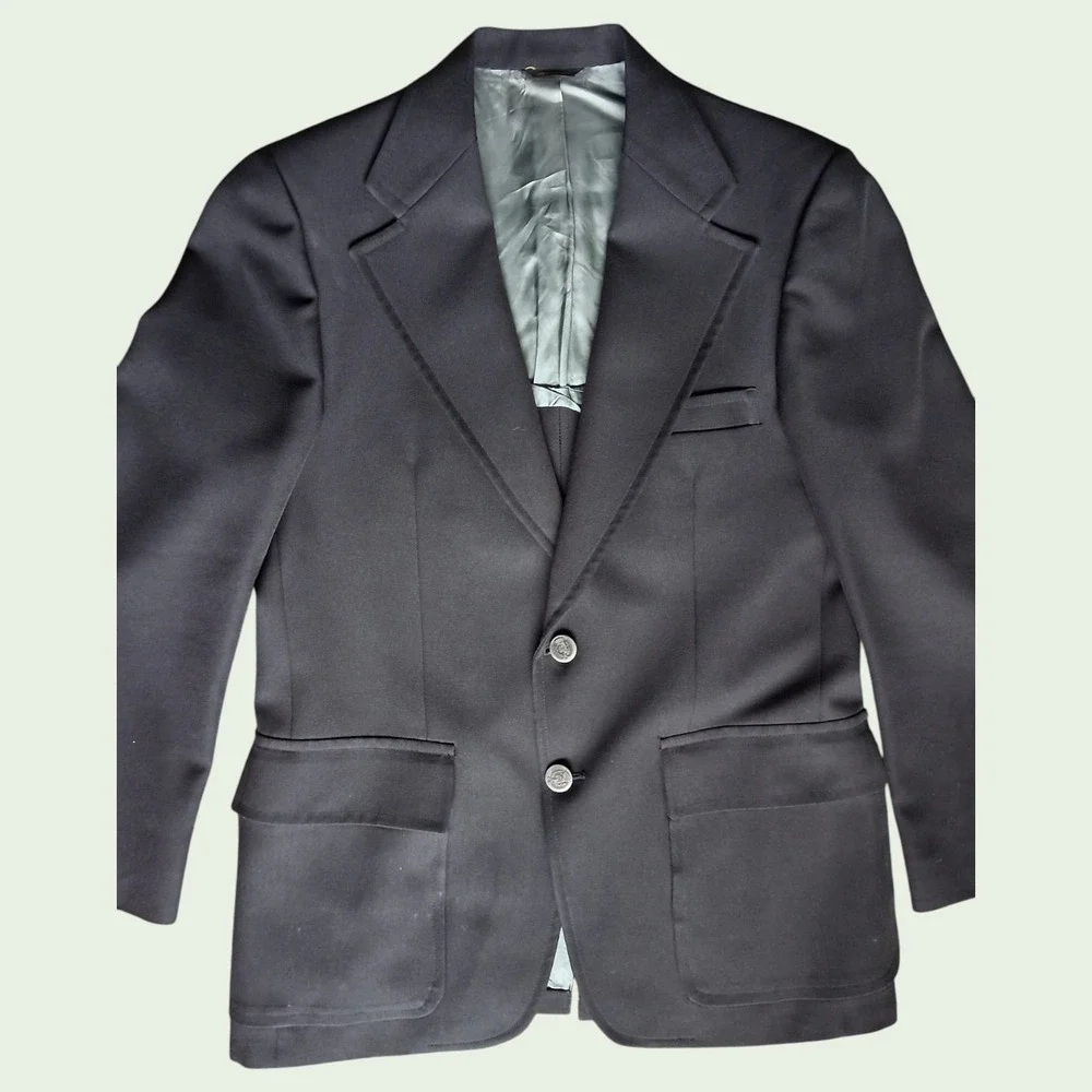 Fashion 400 Dillard's Black Sport Coat Blazer Men's 44R 2 Button Classic Jacket